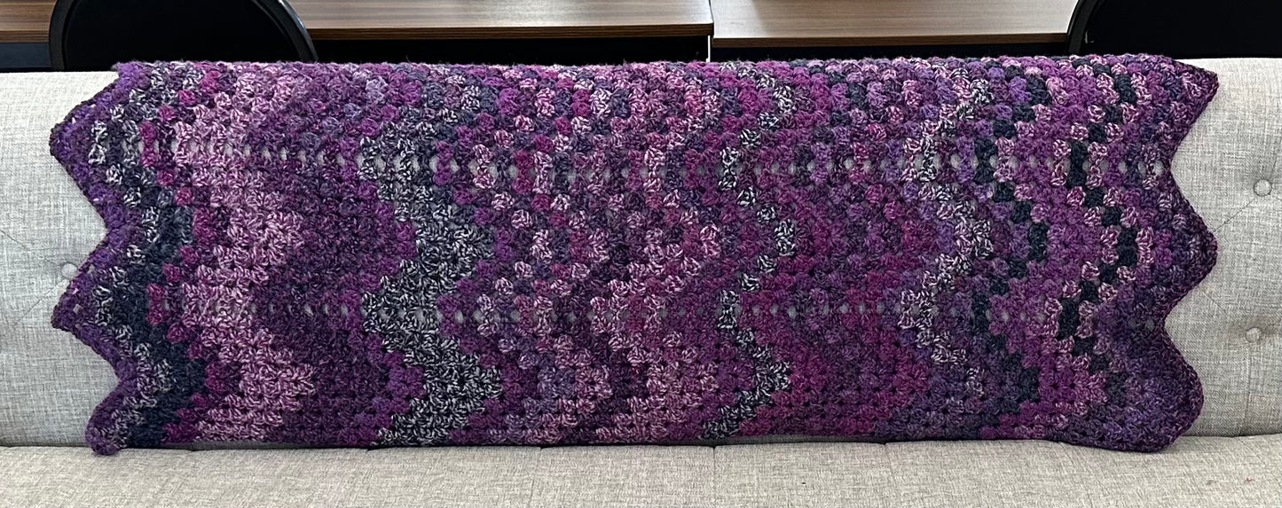 Purple Chevron Throw