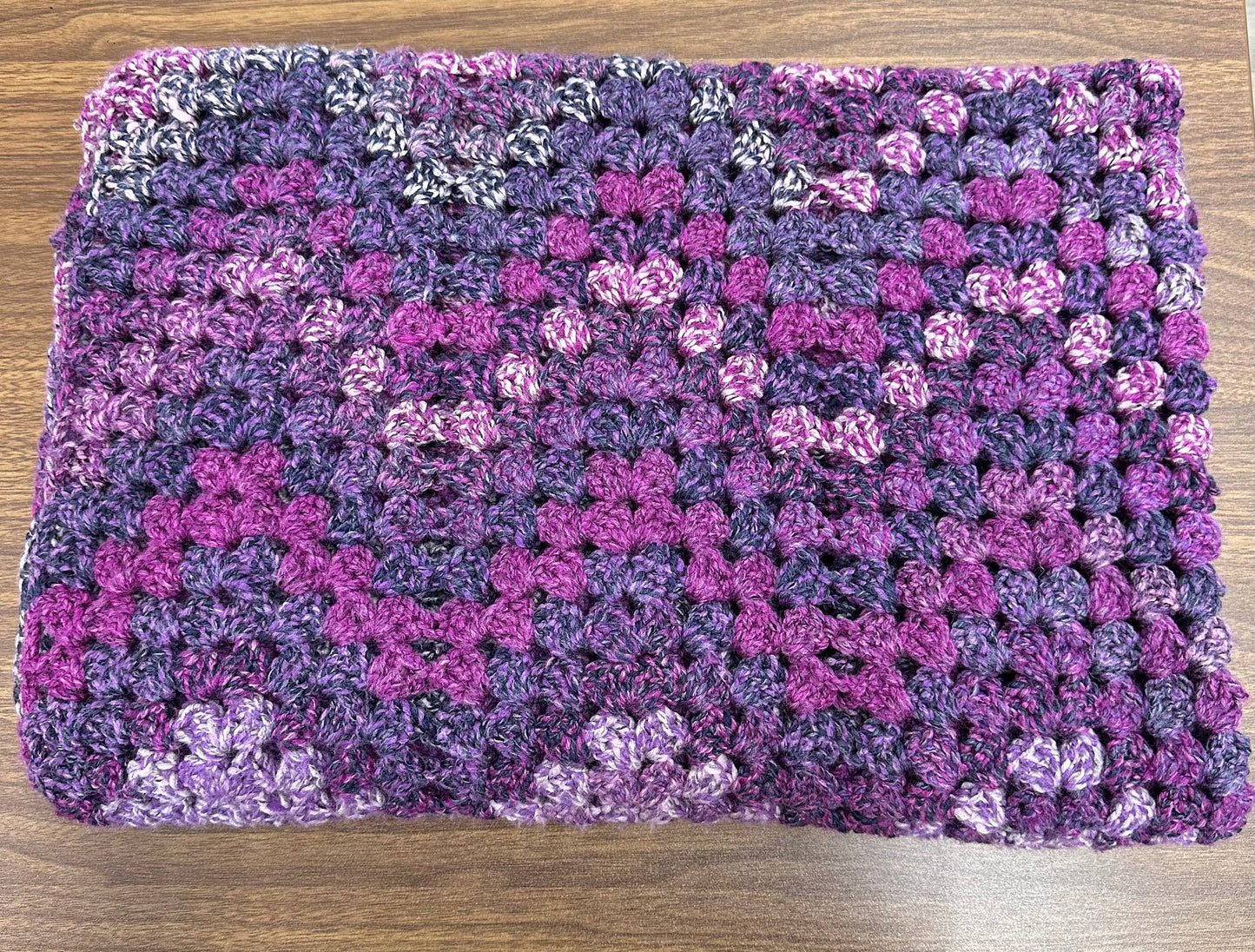 Purple Chevron Throw