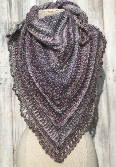 Crochet Pattern, crochet shawl pattern, crochet prayer shawl pattern, crochet, pattern, crochet triangle scarf pattern, written pattern