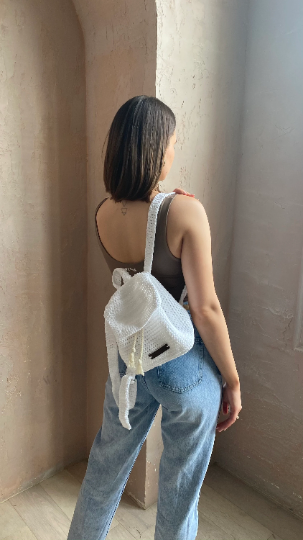 crochet pattern, endless breeze mini backpack , mini backpack , crochet backpack pattern, endless crochet creations, crochet bag pattern