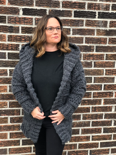 Crochet pattern, women's crochet cardigan pattern, Crochet vest pattern, women's jacket crochet pattern, hooded cardigan, Crochet vest