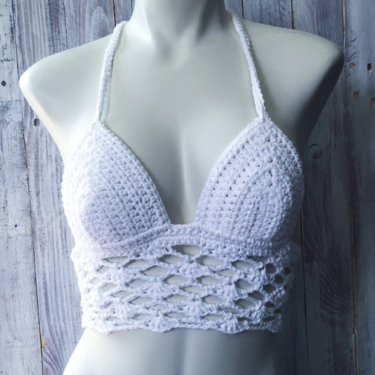 Crochet halter top pattern, crochet pattern, crochet bikini pattern, women's summer top pattern, tankini pattern,crochet bralette pattern