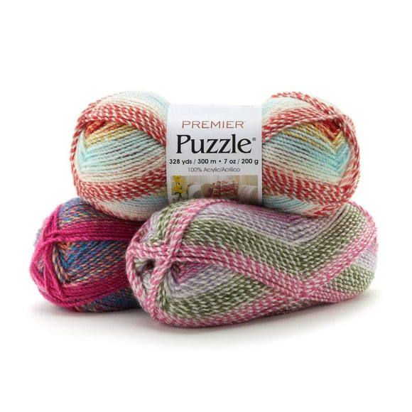 Premier Worsted Cotton Blend Puzzle Yarn by Premier Yarns