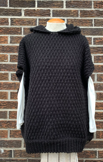 Endless Textured Hooded Poncho crochet pattern, crochet, crochet pattern, pattern, crochet poncho pattern, crochet sweater pattern, sweater