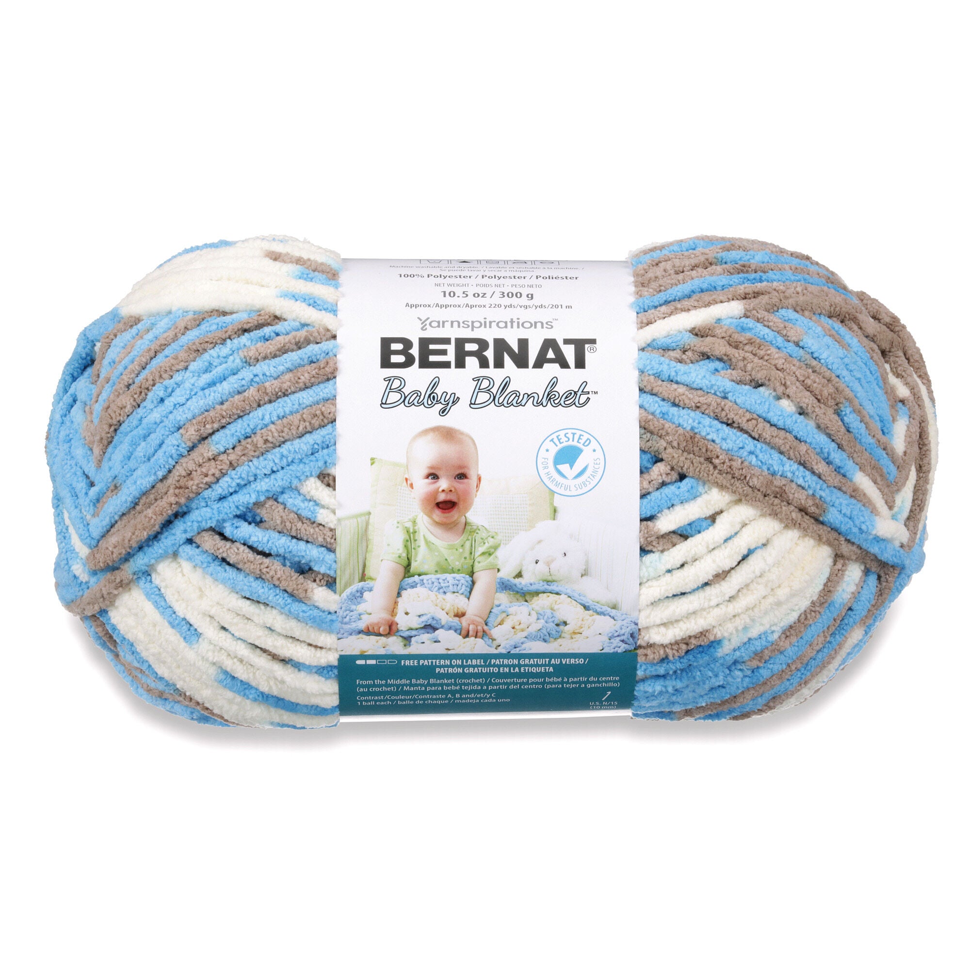 Bernat Baby Blanket Big Ball Yarn-Mini Succulents 161104-04789 - GettyCrafts