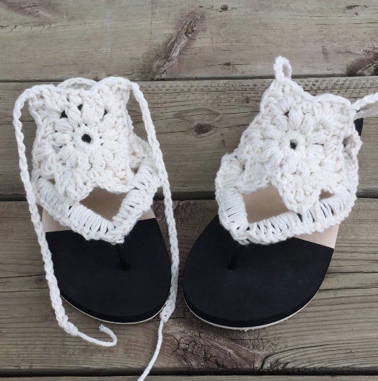 Flip flop hot sale crochet slippers