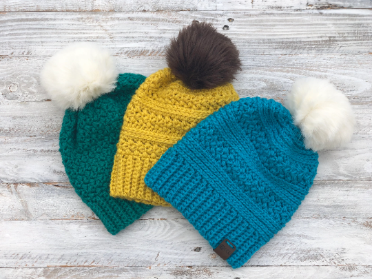 H.A.T Trio, crochet pattern, crochet, pattern, hat pattern, winter hat pattern, crochet winter hat pattern, crochet hat pattern, beanie