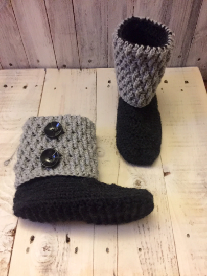 Crochet pattern, gifts for her, slipper pattern, crochet slipper boot pattern, slipper boot pattern, women's slipper boot pattern, slippers