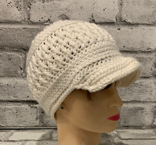 Crochet pattern, crochet hat pattern, crochet newsboy hat pattern, crochet brim hat pattern, crochet hat, crochet pattern, brim hat pattern