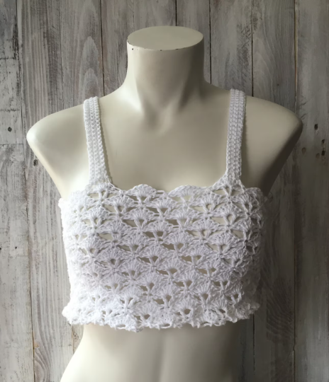 Crochet crop top pattern, crochet tummy top pattern, crochet tank top pattern, women's crochet top pattern,crochet pattern, summer pattern