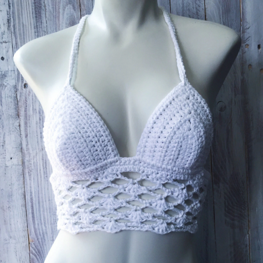 Crochet halter top pattern, crochet pattern, crochet bikini pattern, women's summer top pattern, tankini pattern,crochet bralette pattern