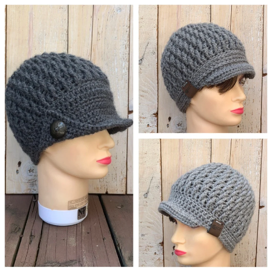 Women s crochet hat pattern women s newsboys hat pattern women s