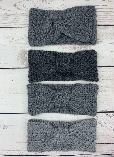 Crochet pattern, crochet, pattern, crochet ear warmer pattern, crochet headband pattern, hat Trio pattern, hat Trio crochet ear warmer